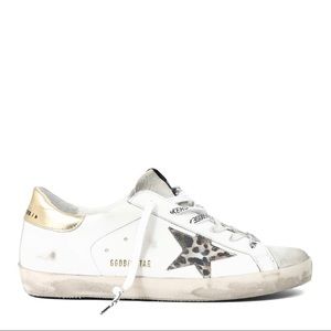 GOLDEN GOOSE SNEAKERS! Size 8, cheetah print star!